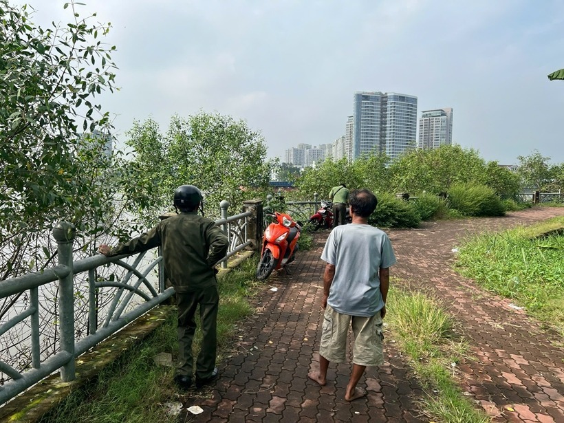 Khu vực tìm thấy thi thể nạn nhân. Ảnh: Bảo vệ Pháp luật