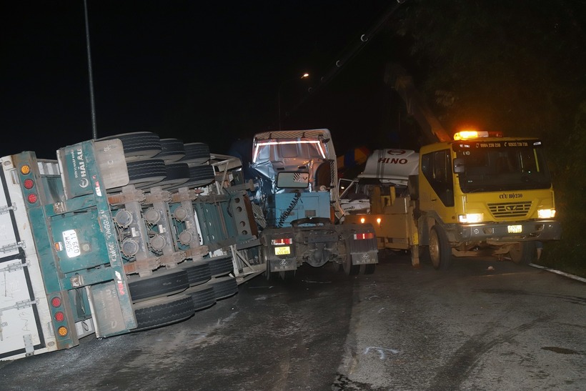 Hiện trường vụ tai nạn. Ảnh: Vietnamnet.