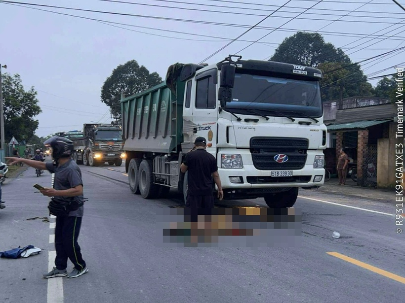 Hiện trường vụ tai nạn. Ảnh: Báo Xây dựng.