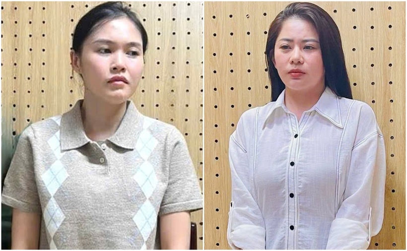 Bùi Phương Ly và Nguyễn Ngọc Phương Duyên. (Ảnh: Công an TP.HCM)
