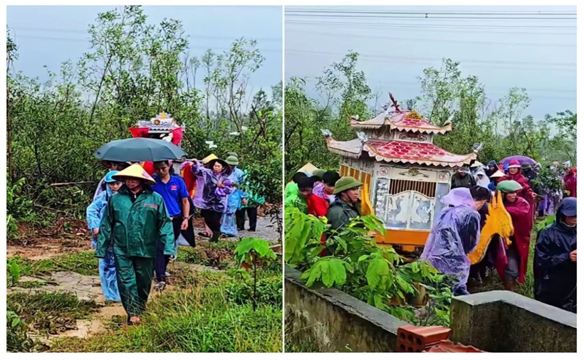 Gia đình tổ chức hậu sự cho nam sinh lớp 9. (Ảnh: Thanh niên)