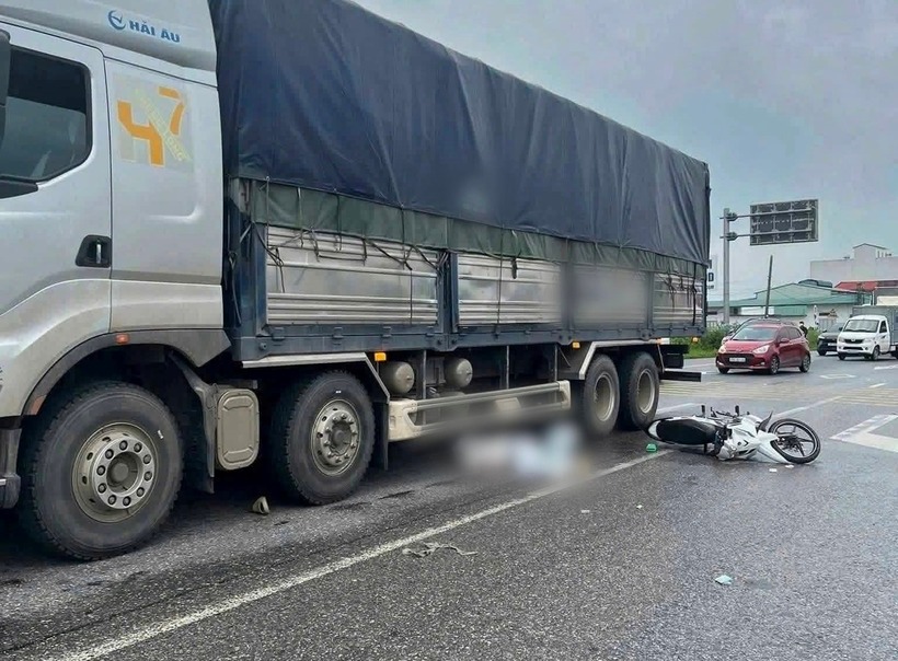 Hiện trường vụ tai nạn. Ảnh: Công lý