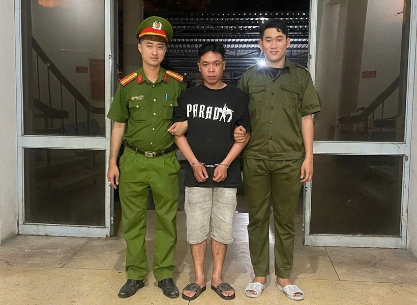 Lâm bị cảnh sát bắt giữ. Ảnh: Dân trí