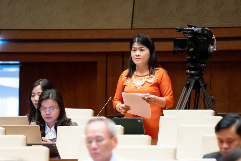 ĐBQH Phạm Thị Minh Huệ (Ảnh: Media Quốc hội).