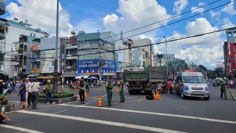 Hiện trường vụ tai nạn. Ảnh: Báo Xây dựng.