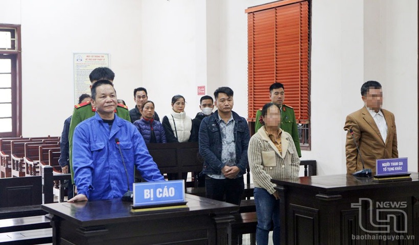 Bị cáo Nhâm Văn Hồng tại phiên tòa. (Ảnh: Báo Thái Nguyên)