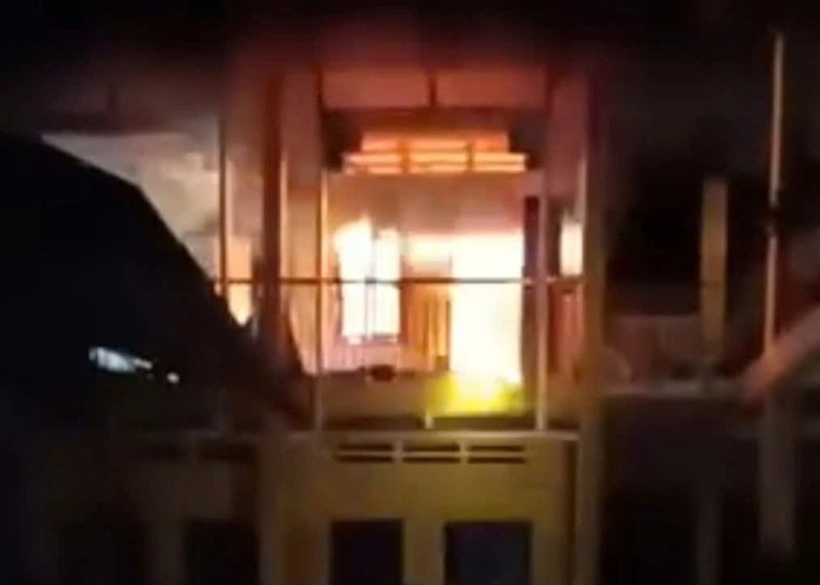 Hiện trường vụ hỏa hoạn. Ảnh: Người lao động