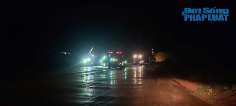 Thời tiết ủng hộ, nhà thầu đồng loạt tăng mũi thi công cao tốc Chợ Mới - Bắc Kạn