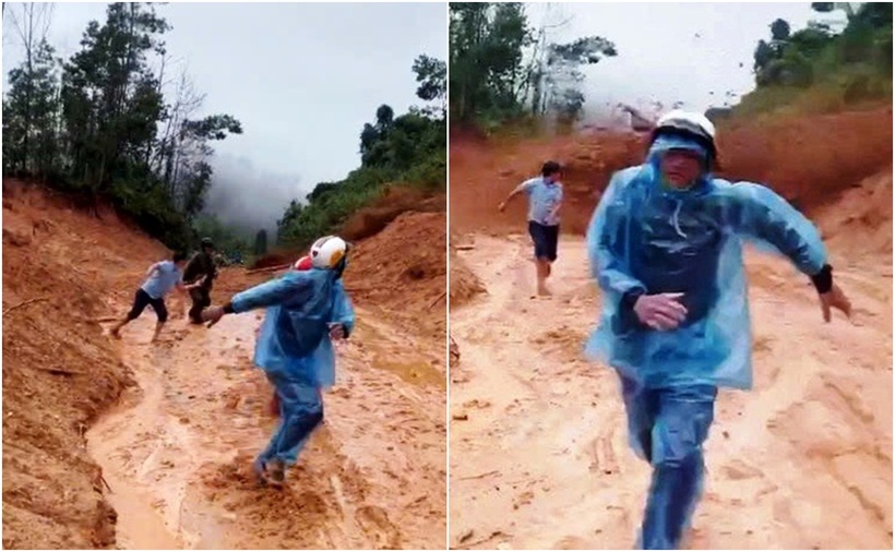 Nhiều người hoảng loạn tháo chạy. (Ảnh: Thanh niên)