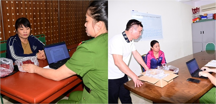 2 "nữ quái" bán thuốc đông y dởm lừa người cao tuổi ở Hải Phòng. Ảnh: Công an TP Hải Phòng.
