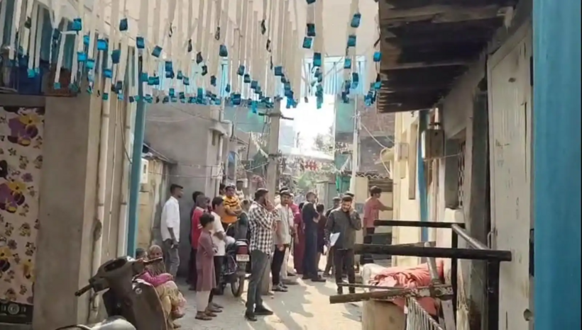 Hiện trường vụ việc.  Ảnh: Indian Express
