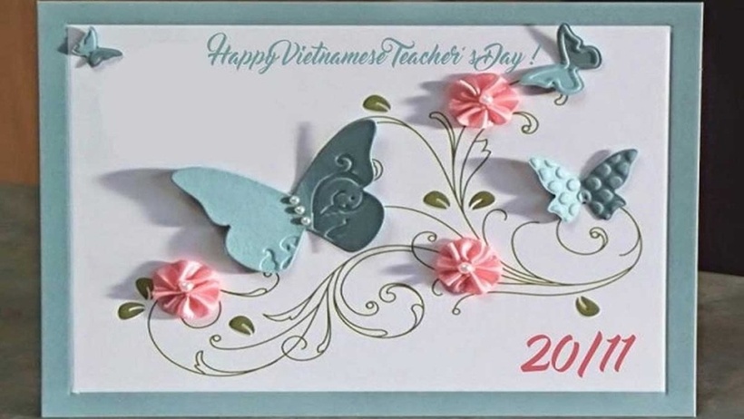 Gợi ý những mẫu thiệp đẹp tặng thầy, cô ngày Nhà giáo Việt Nam 20/11 - 4