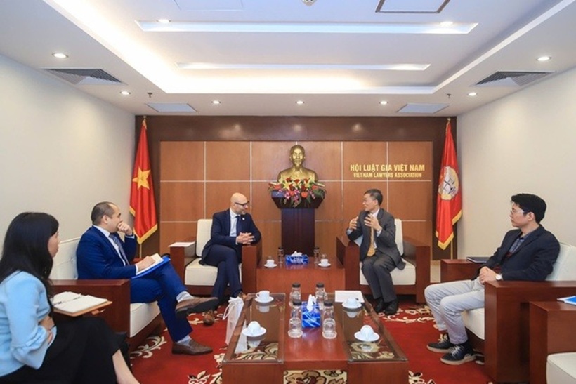 Quang cảnh buổi tiếp.