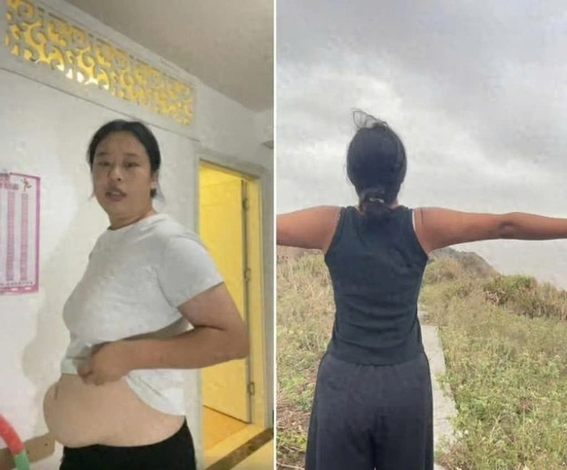 Zhao giảm được 14 kg sau khi tham gia cuộc thi. Ảnh: SCMP