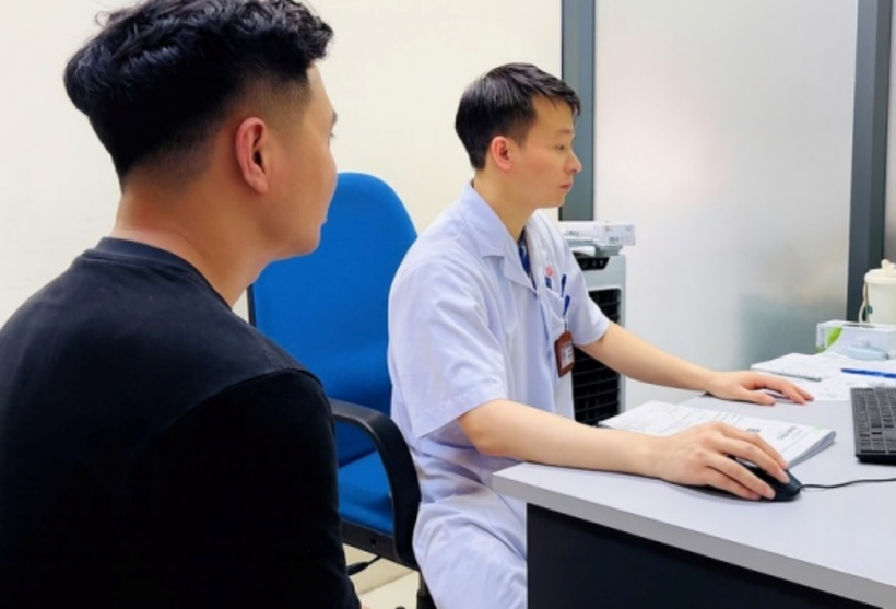 Bác sĩ Mai Văn Lực, khoa Ngoại Tiết niệu - Nam học, Bệnh viện E. Ảnh: VTC News.