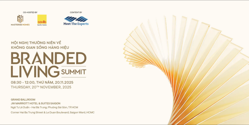 Branded Living Summit 2025 - Diễn đàn Không gian sống hàng hiệu đầu tiên tại Việt Nam do Masterise Homes khởi xướng và tổ chức. Ảnh: Masterise Homes