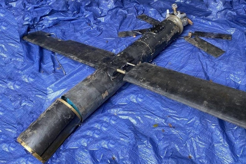 Xác UAV Shahed-101. Ảnh: UNN
