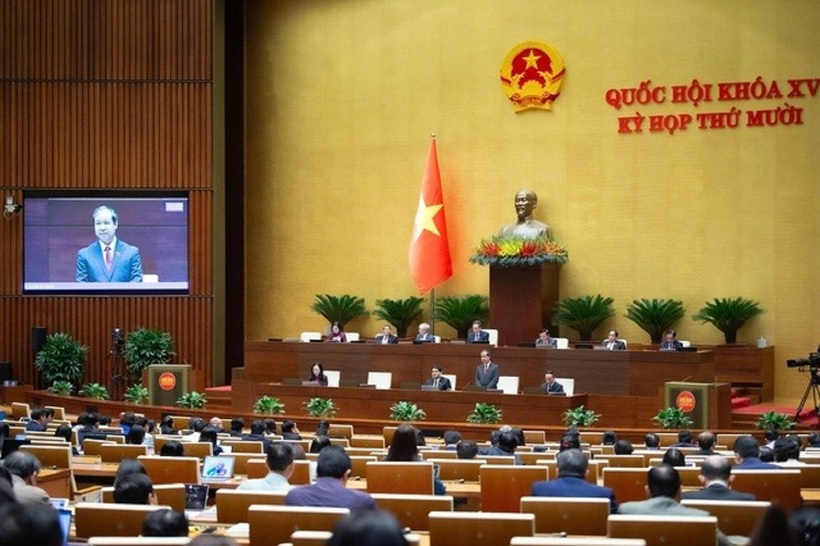 Quang cảnh phiên thảo luận tại hội trường chiều 20/11 (Ảnh: Media Quốc hội).