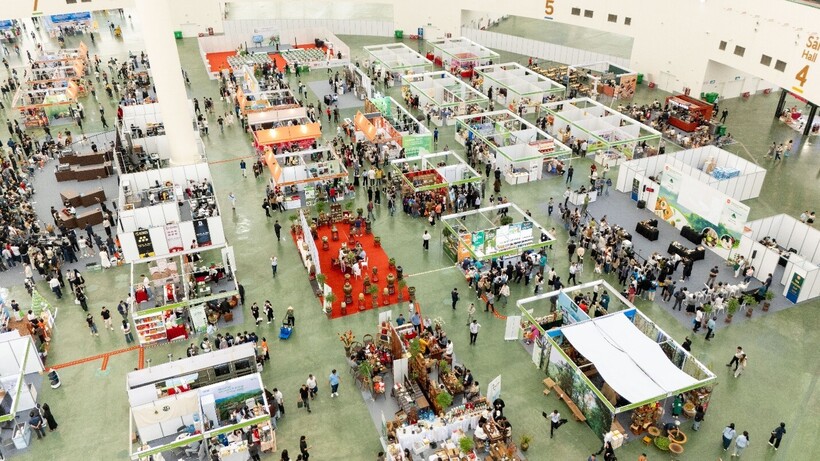 Toàn cảnh khu Café Show Vietnam ngày thứ 4 của Tuần lễ Công nghiệp & Công nghệ 2025