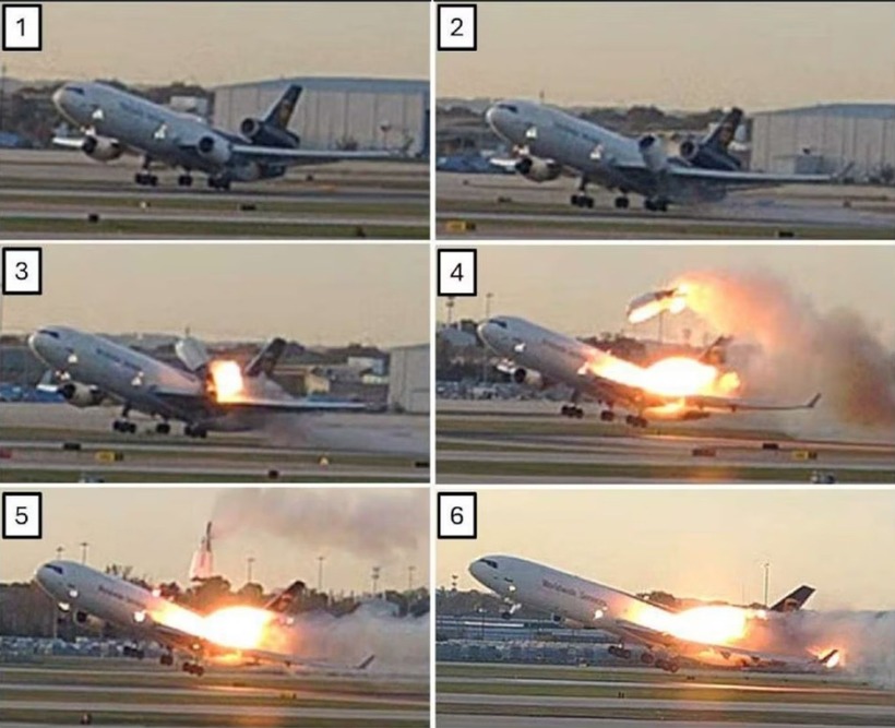 Loạt ảnh về vụ rơi máy bay chở hàng MD-11 được công bố hôm 20/11. Ảnh: NTSB