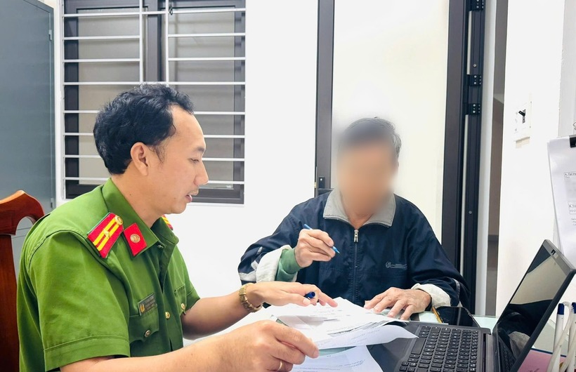 Người đàn ông 67 tuổi bị “bắt cóc online” ở Đà Nẵng. Ảnh: Công an TP.Đà Nẵng.