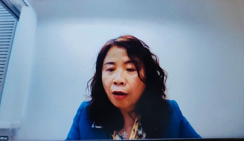 Bà Nguyễn Thanh Trúc - Chuyên gia Bảo vệ trẻ em, Quỹ Nhi đồng Liên Hợp Quốc (UNICEF) tại Việt Nam phát biểu tại chương trình.