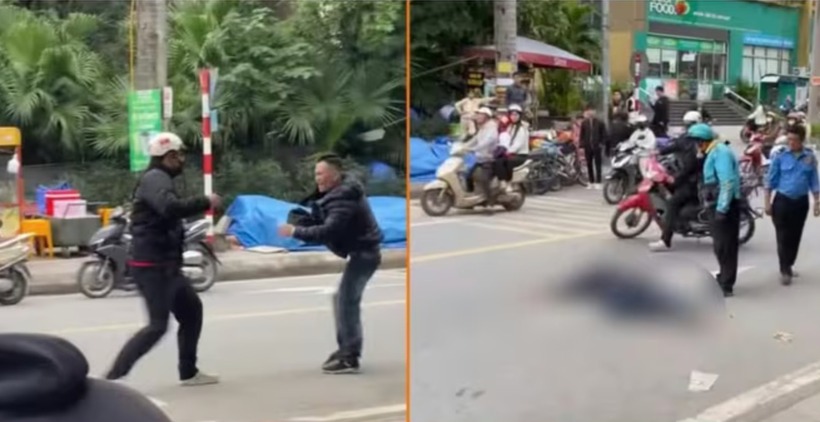 Hình ảnh ghi lại sự việc. Ảnh: NLĐ.