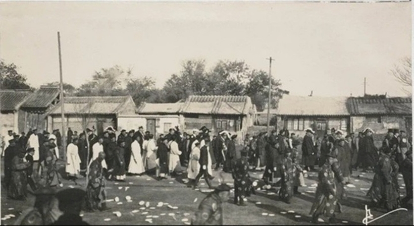 Đây là nghi lễ tang chế cấp bậc cao nhất của nhà Thanh. (Ảnh: Sohu)