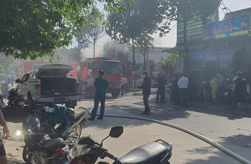 Đám cháy đã được dập tắt. (Ảnh: Lao động)