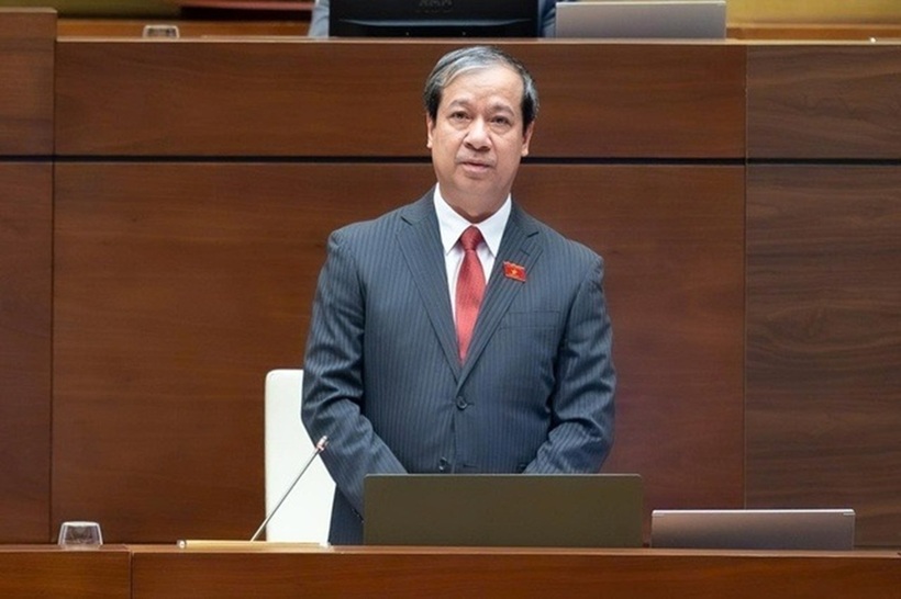 Bộ trưởng Bộ Giáo dục và Đào tạo Nguyễn Kim Sơn (Ảnh: Media Quốc hội).