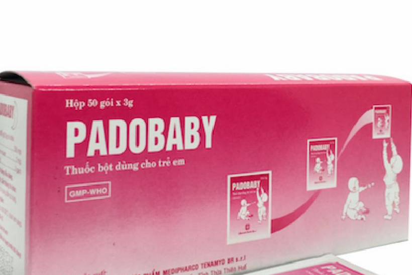 Bộ Y tế thu hồi trên toàn quốc lô thuốc hạ sốt dạng bột uống Padobaby do không đạt tiêu chuẩn chất lượng về chỉ tiêu Định lượng Methylparaben (vi phạm mức độ 3).