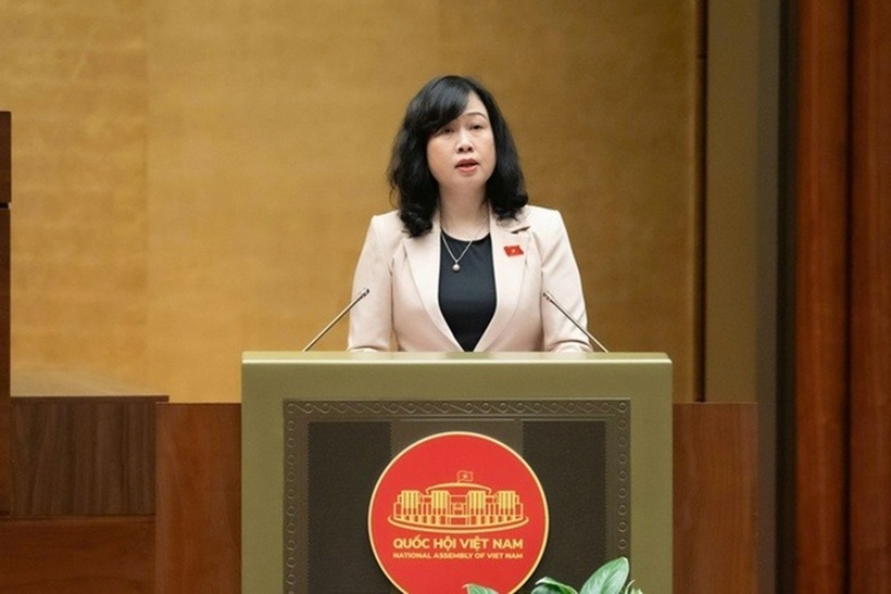 Bộ trưởng Bộ Y tế Đào Hồng Lan (Ảnh: Media Quốc hội).