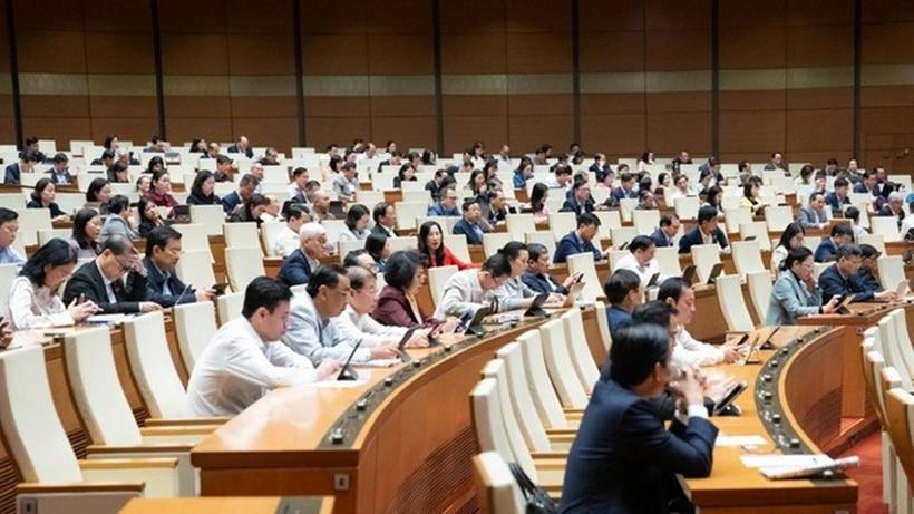 Quang cảnh phiên họp sáng 25/11 (Ảnh: Media Quốc hội).