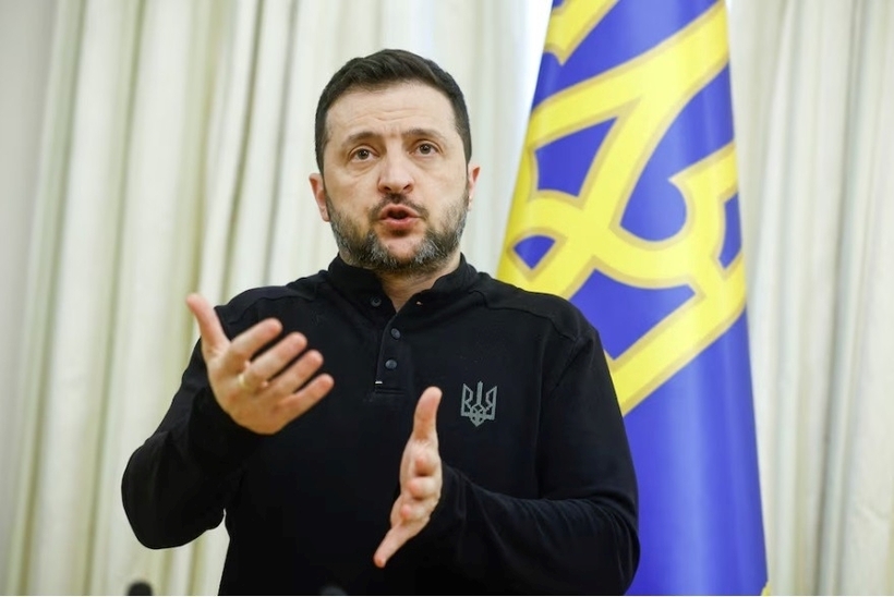 Tổng thống Ukraine Volodymyr Zelensky. Ảnh: Reuters