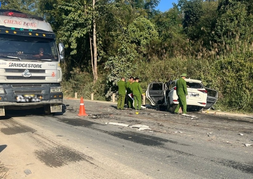 Hiện trường vụ tai nạn. Ảnh: Dân Trí