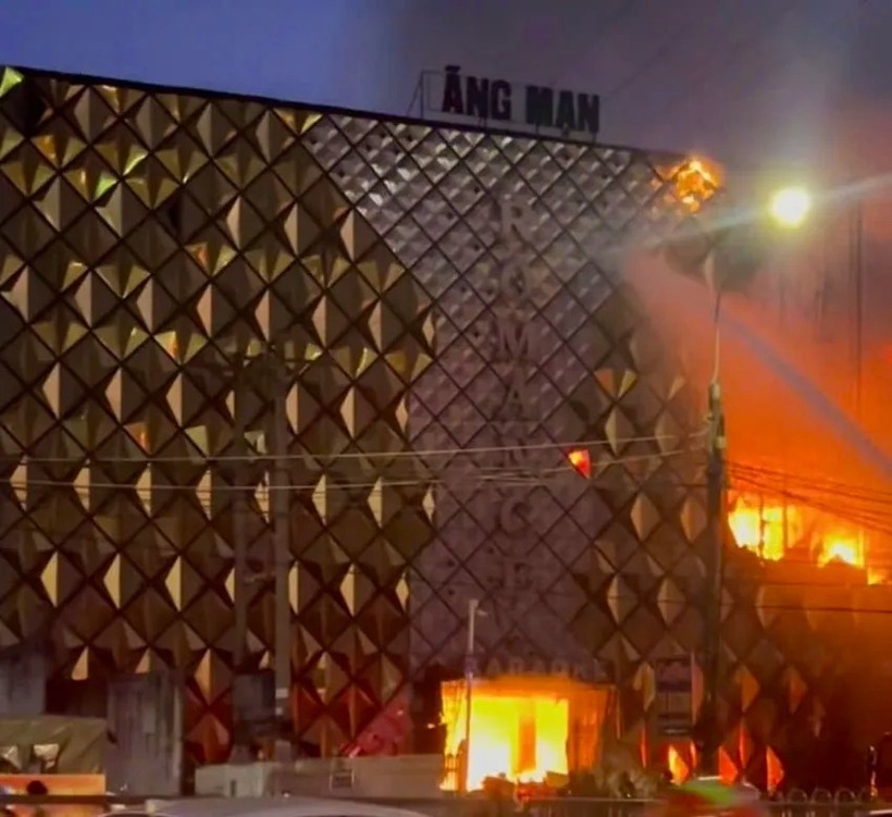 Hiện trường vụ cháy. Ảnh: PLO.