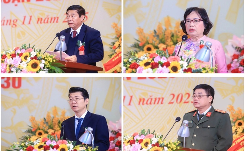 Các đại biểu tham luận tại đại hội.