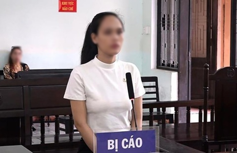 Bị cáo Lê Thị Ngọc Hiền lãnh 18 năm tù.