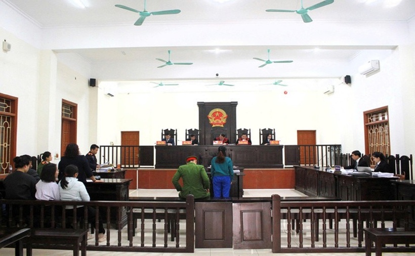 Bị cáo Phạm Thị Mỹ tại toà. (Ảnh: VTC News)