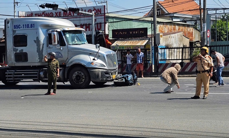 Hiện trường tai nạn. (Nguồn: Báo Xây dựng)