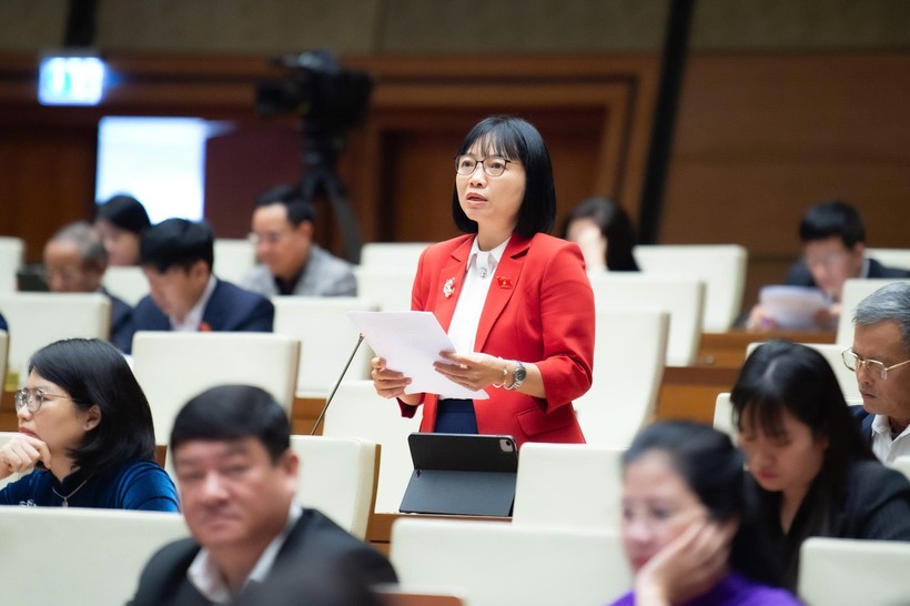 Đại biểu Nguyễn Thị Việt Nga. (Ảnh: Media Quốc hội)