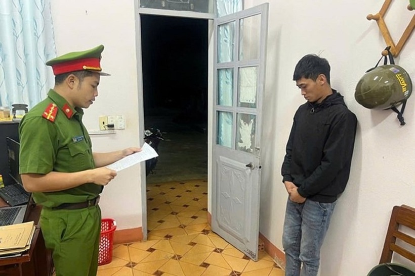 Cơ quan CSĐT Công an tỉnh Gia Lai đã thi hành lệnh bắt tạm giam Trần Xuân Bảo. Ảnh: Lao động