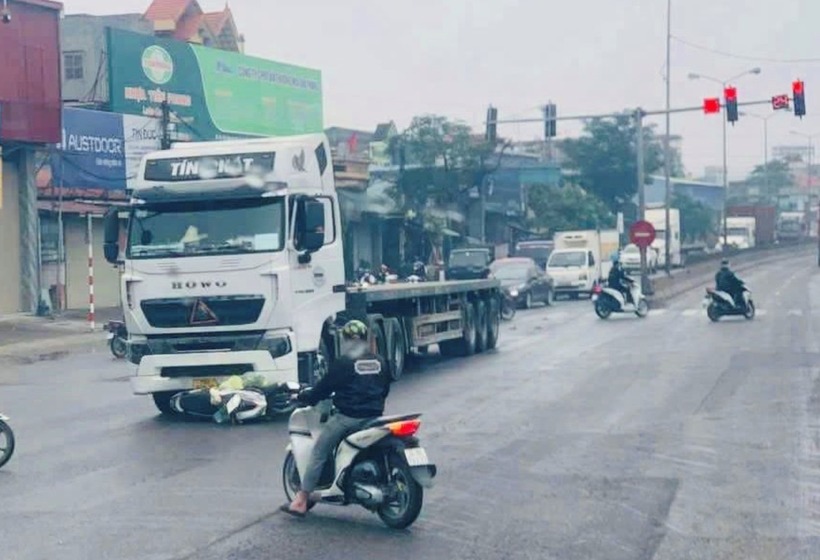 Hiện trường vụ tai nạn. Ảnh: Báo Công lý.