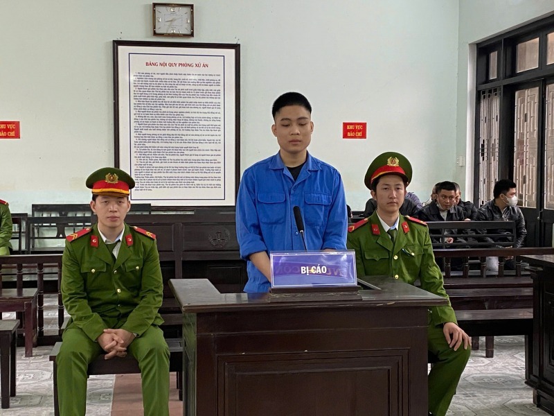Lê Ngọc Hải tại phiên tòa xét xử sơ thẩm. (Ảnh: Công an nhân dân)