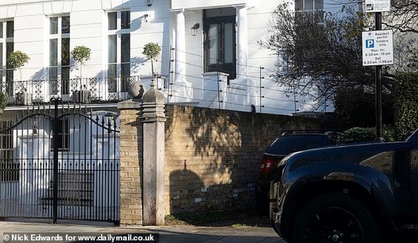 Một góc biệt thự của triệu phú David Walsh ở phố Notting Hill. Ảnh: Dailymail