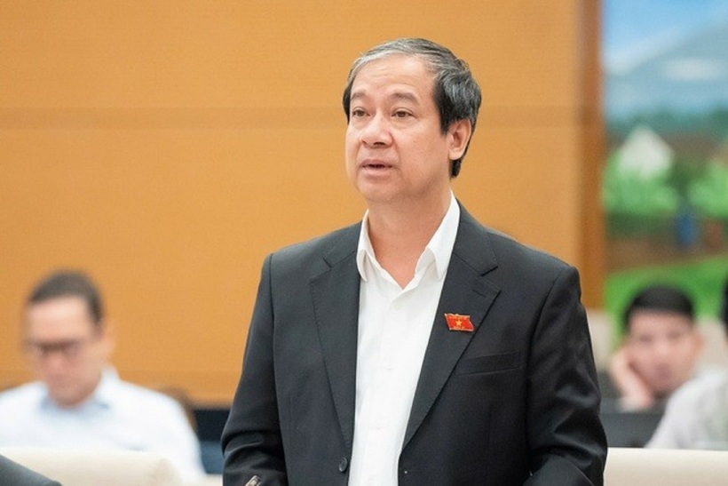 Bộ trưởng Bộ GD&ĐT Nguyễn Kim Sơn (Ảnh: Media Quốc hội).