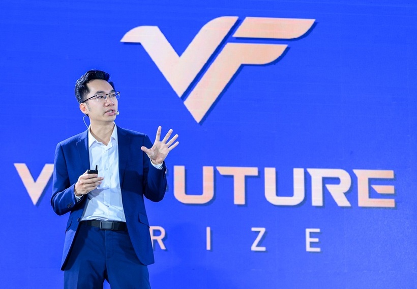 TS. Nguyễn Trung Quân - Đại học Nam California (Mỹ), Chủ tịch Công ty VinMotion chia sẻ về robot tại tọa đàm.