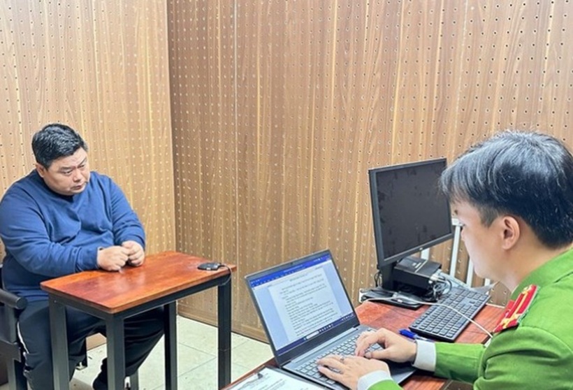 Nguyễn Đình Nam tại có quan công an. Ảnh: Bảo vệ Pháp luật