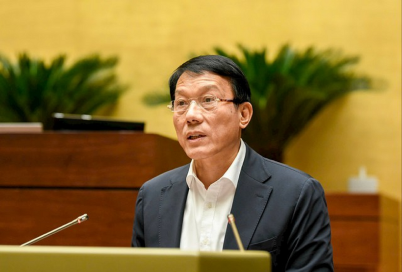 Bộ trưởng Bộ Công an Lương Tam Quang trình bày một số vấn đề lớn trong giải trình, tiếp thu, chỉnh lý dự thảo Luật Lý lịch tư pháp (Ảnh: Quang Khánh).