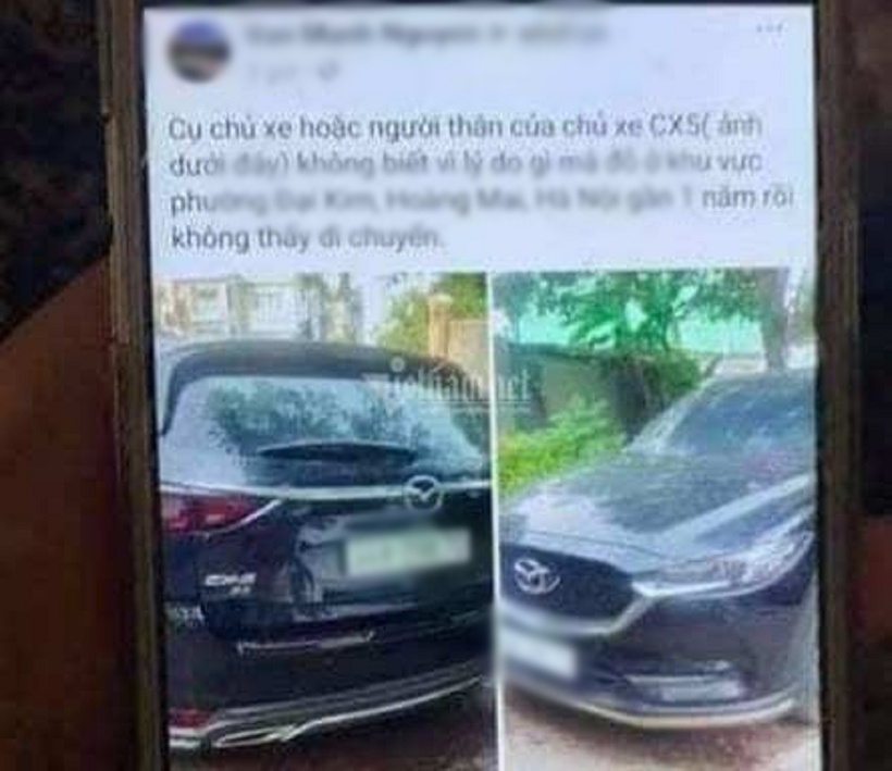 Chiếc xe tiền tỷ bỏ hoang. Ảnh: Vietnamnet